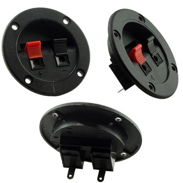 PowerMaster PM-17386 İkili Yuvarlak Hoparlör Terminali (İç Çapı: 40mm / Dış Çapı: 65mm)