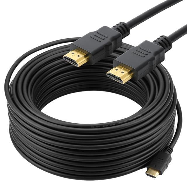 PowerMaster PM-18944 25 Metre Pasif Yüksek Hızlı Düz HDMI Görüntü Kablosu Altın Kaplama Uçlu