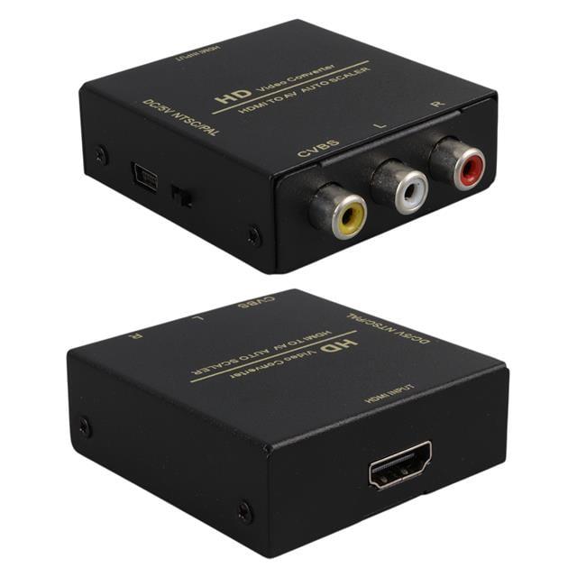 PowerMaster PM-33523 HDMI TO RCA AV NTSC/PAL Görüntü Dönüştürücü Çevirici Adaptör Metal Kasa