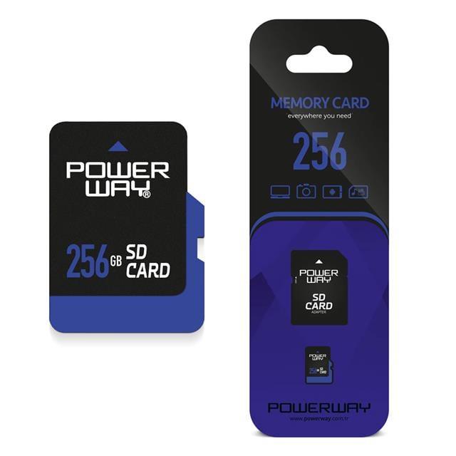 PowerWay PWR-256 256GB Micro SD Hafıza Kartı (Adaptör Dahil)