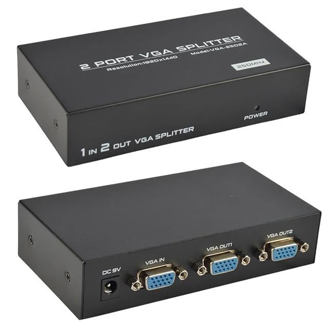 Powermaster 2 Port 250 Mhz Vga Splitter Dağıtıcı