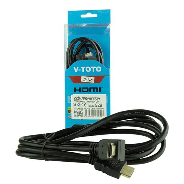 Powermaster L Uçlu HDMI Kablo 1.5 Metre