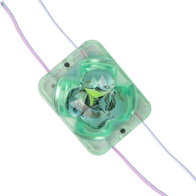 Powermaster PM-14714 12 Volt 2 Watt Yeşil Yanıp Sönen Çakar 4333-3030 Modül Led 43x33x28mm