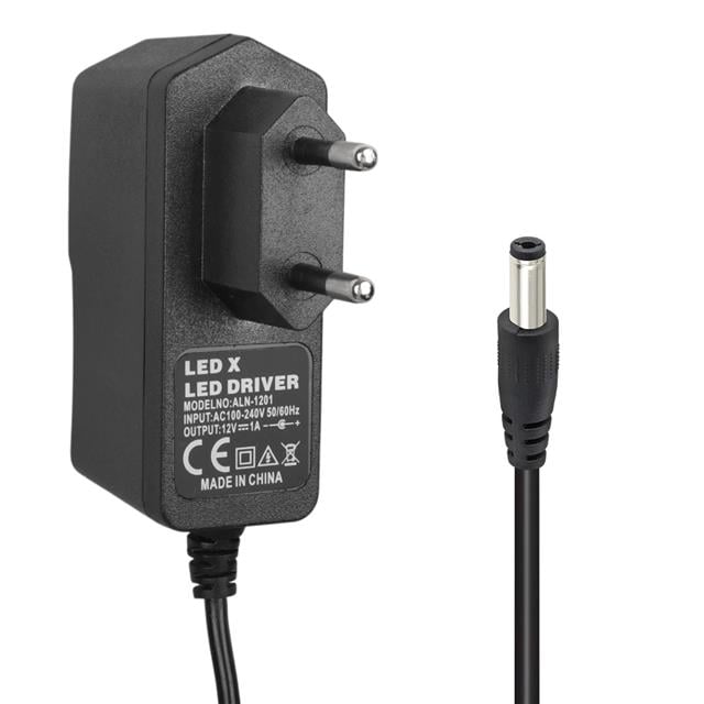Powermaster PM-8118 12 Volt - 1 Amper 5.5*2.5 Mm Uçlu Plastik Kasa Priz Tipi Adaptör