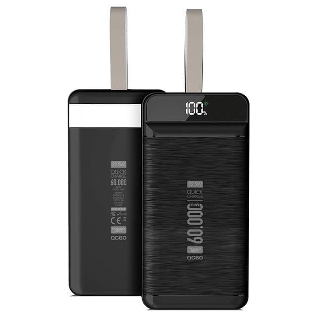 Powerway Qc60 60000 Mah 3.0 Kablolu 22.5w Powerbank