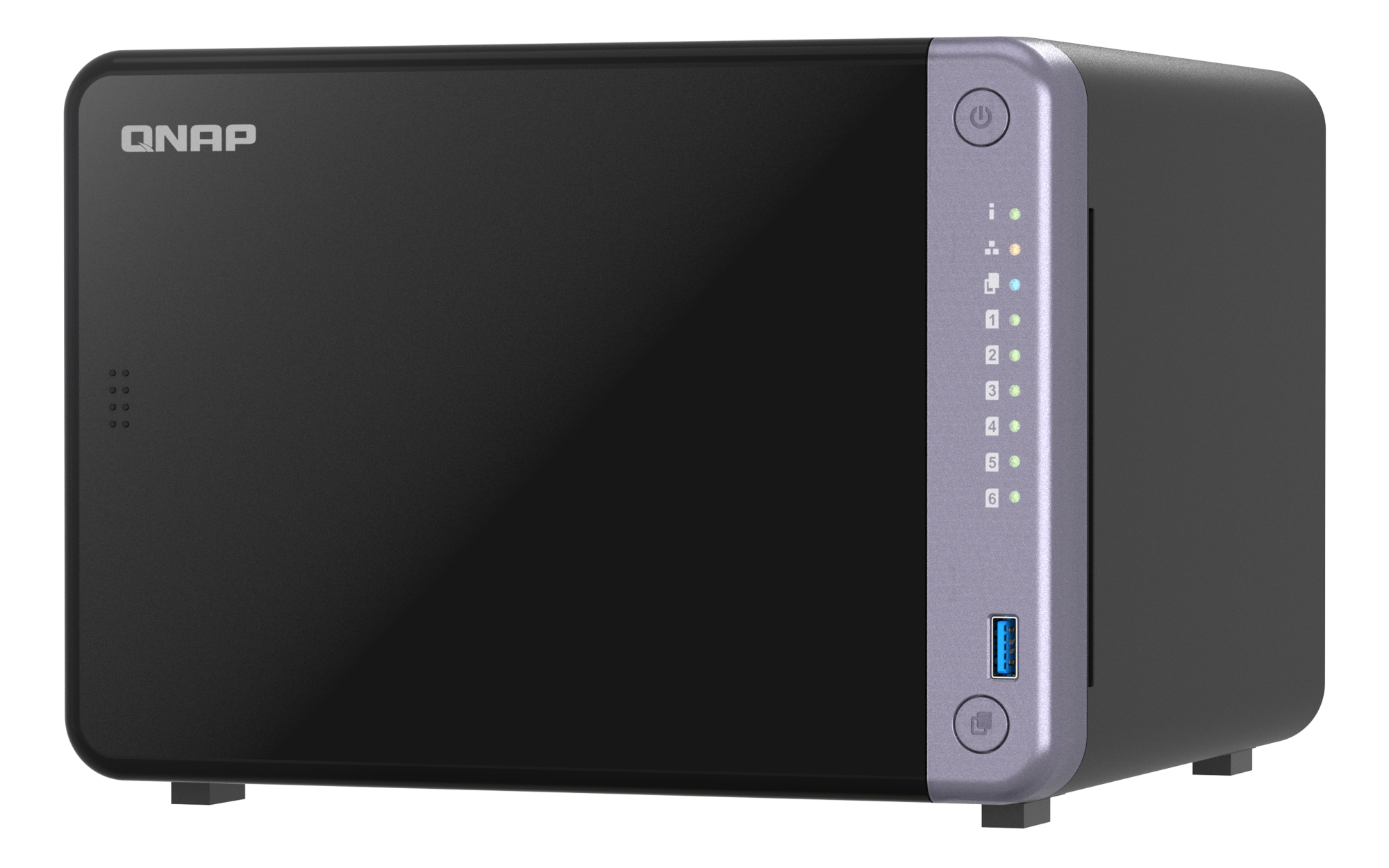 QNAP 6diskli Alpine AL524 QC-4GB RAM-2-10GbE SFP+ Nas Server TS-632X