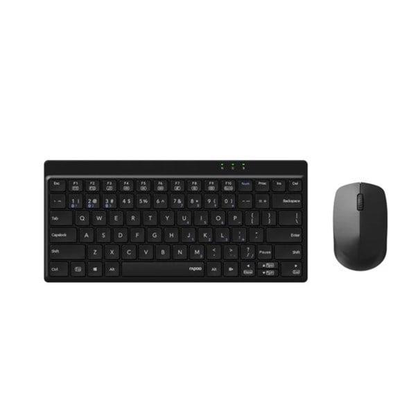 RAPOO 8000GT Siyah Kablosuz Klavye - Mouse Set 13385