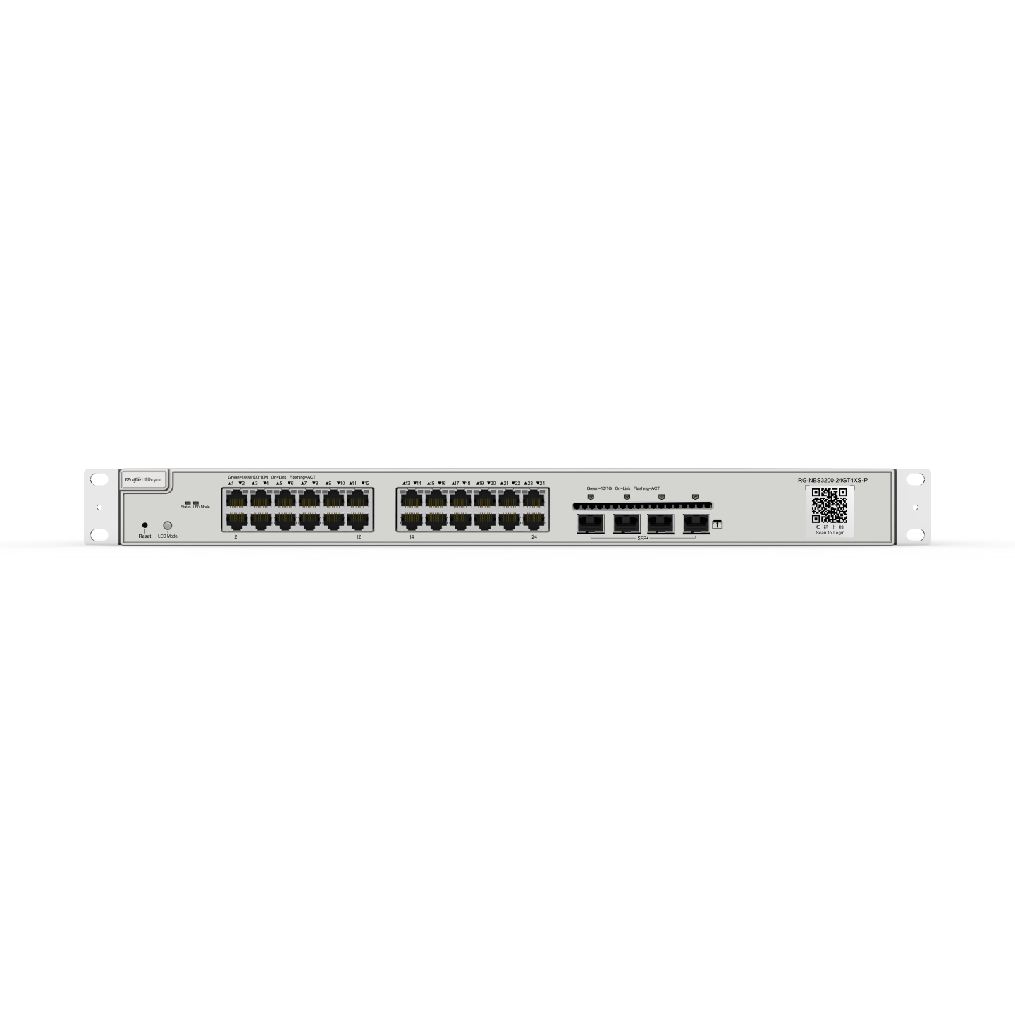 RUIJIE 24port PoE 370w 4-SFP 10GbE Gigabit Yönetilebilir Switch RG-NBS3200-24GT4XS-P