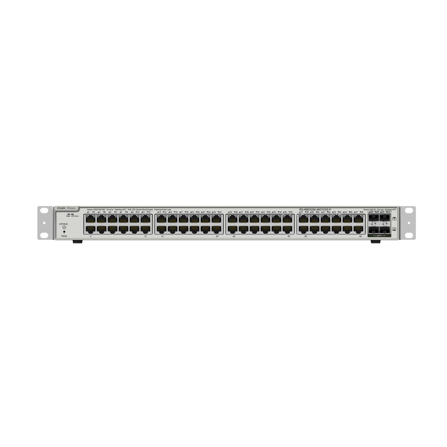 RUIJIE 48port 370w PoE 4-SFP+ 10GE Gigabit Yönetilebilir Switch RG-NBS3200-48GT4XS-P