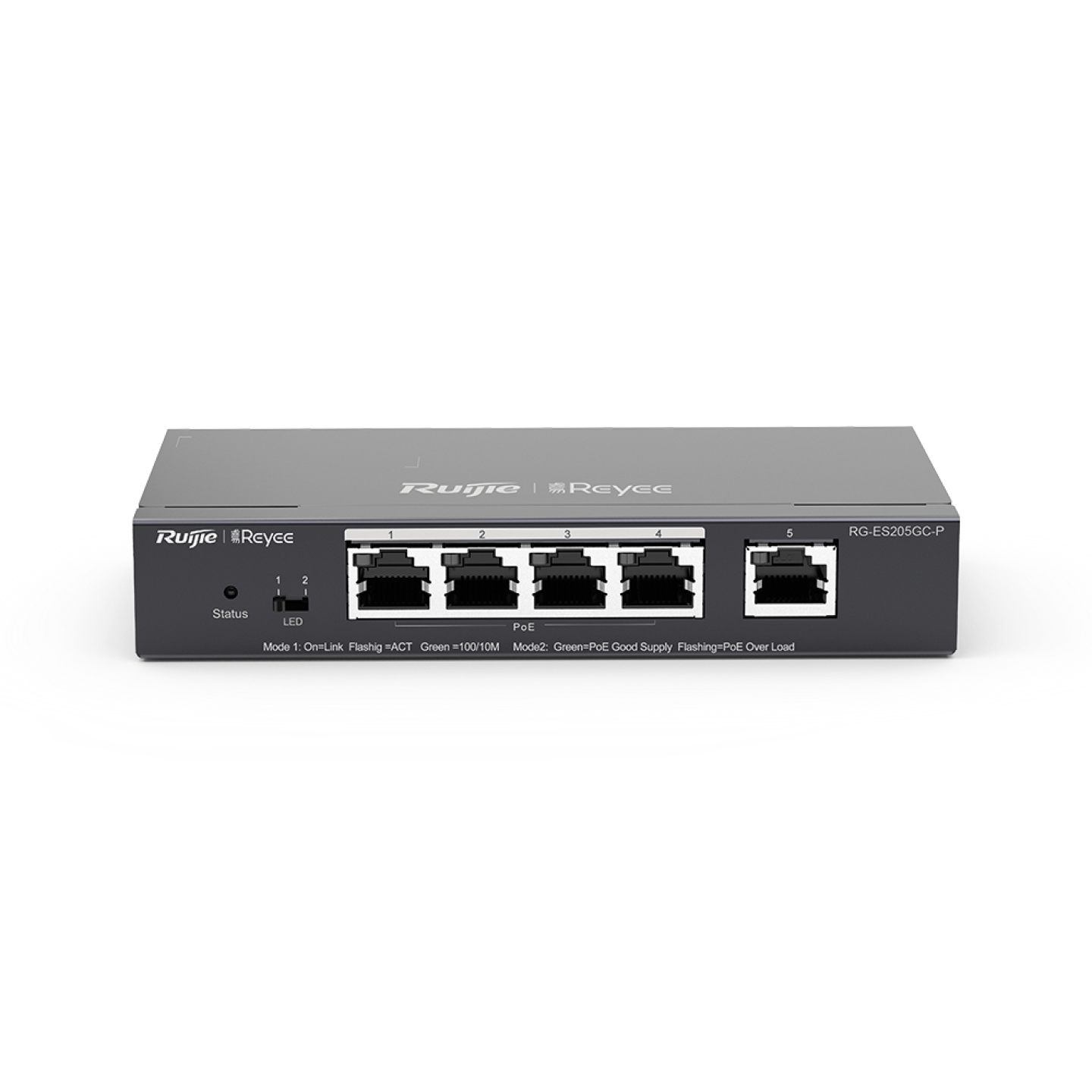 RUIJIE 5port 54w 4port PoE RG-ES205GC-P GIGABIT Yönetilebilir Switch
