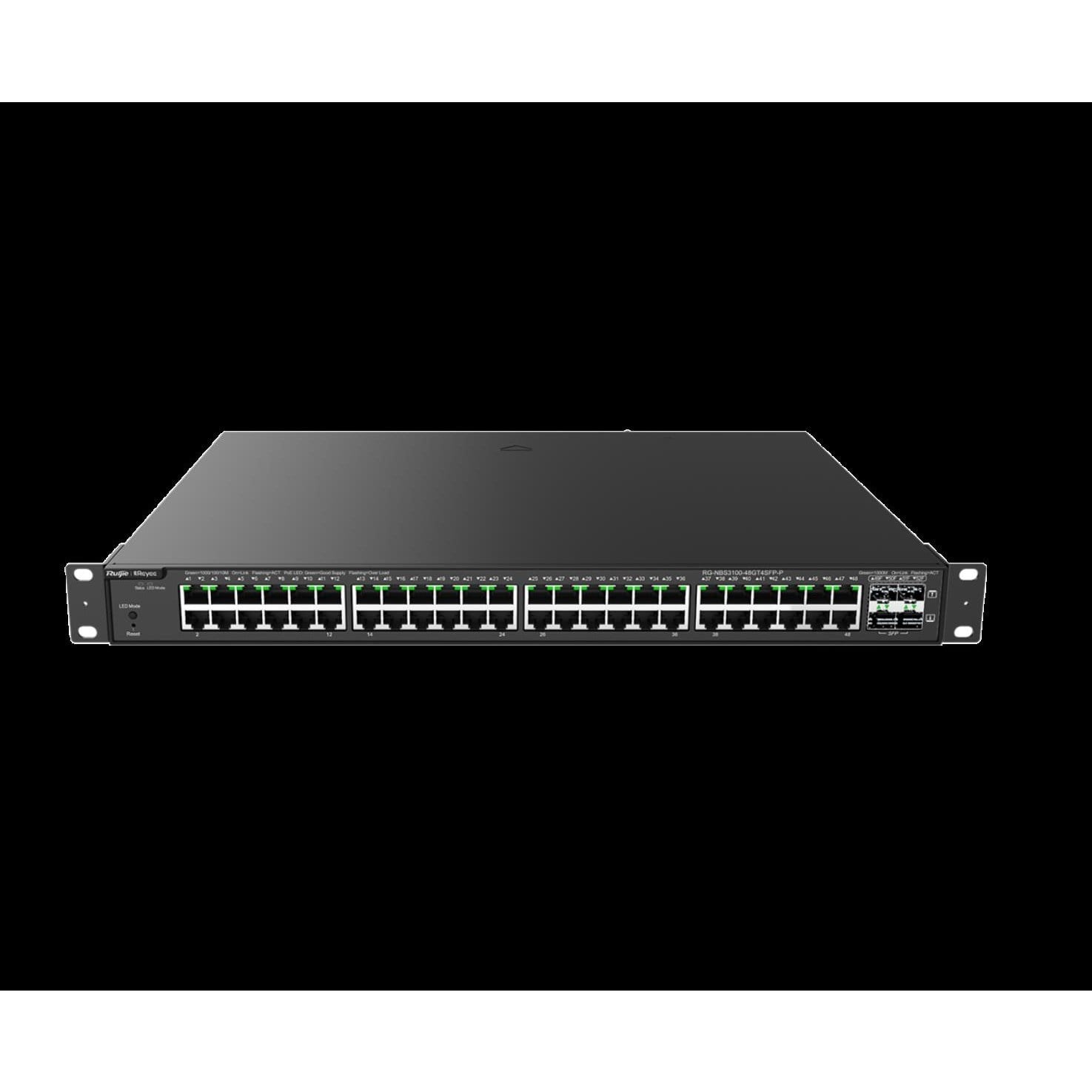 RUIJIE REYEE RG-NBS3100-48GT4SFP-P 48 PORT 10/100/1000 48 PORT POE 4 X SFP 370W RUJIE CLOUD YONETILEBILIR RACK MOUNT SWI