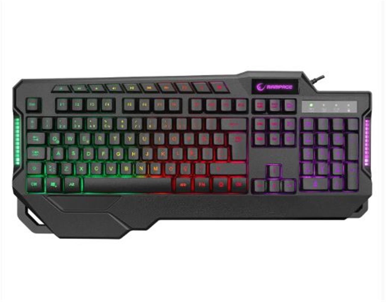 Rampage KB-R46 CARISMA USB Rainbow Aydınlatmalı Q Gaming Oyuncu Klavye
