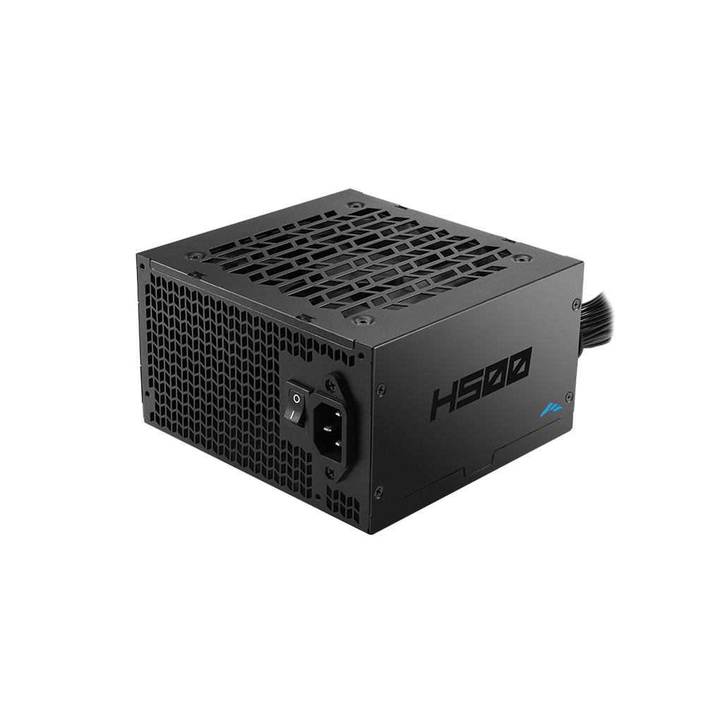 SAMA H500, 500W, Black, 80 Plus, Aktif PFC, Siyah, GAMING, ATX, Power Supply (PSU)