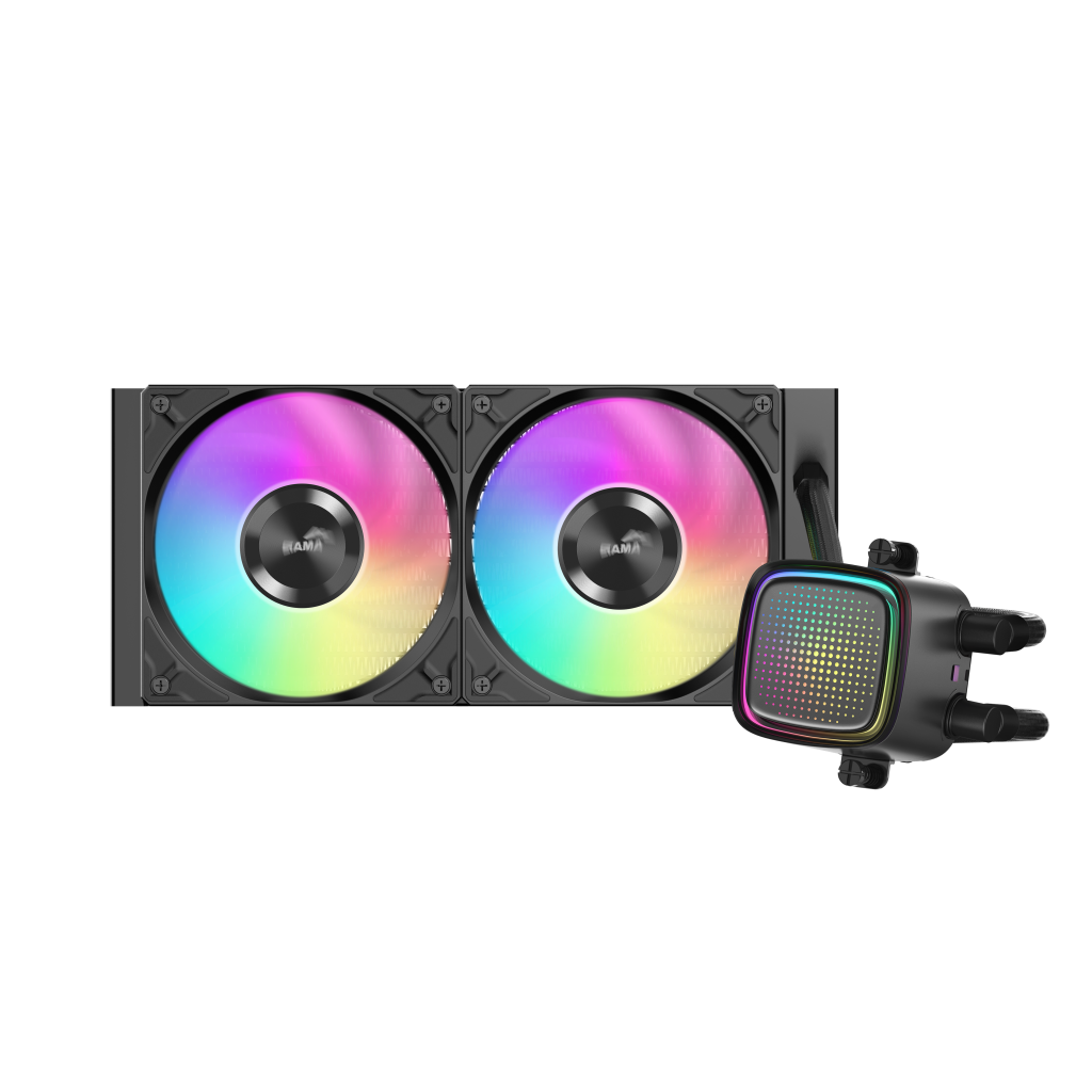 SAMA L50-240BK, Black, 240mm, 2x120mm ARGB Fan, CPU Sıvı Soğutma