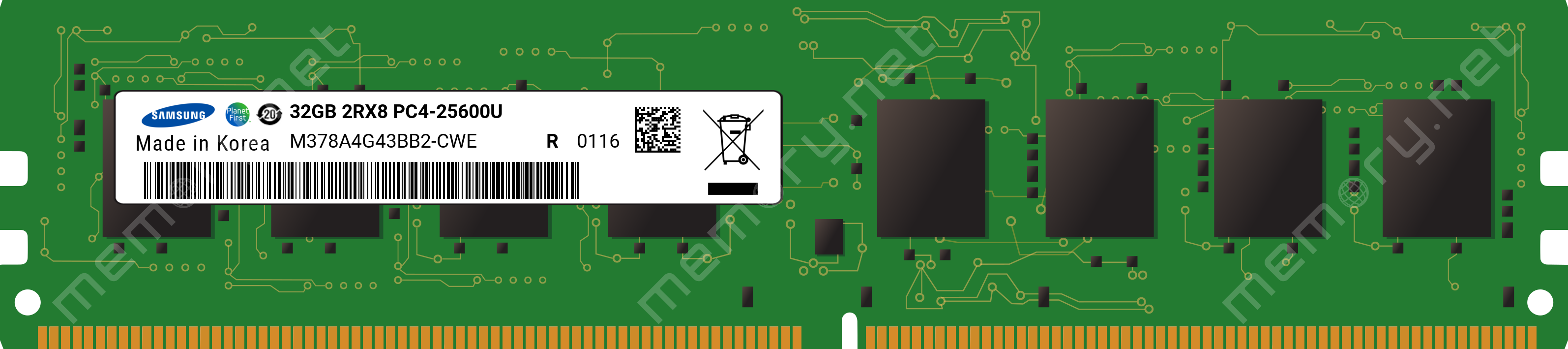 SAMSUNG 32GB DDR4 3200MHZ CL2 PC RAM VALUE M378A4G43BB2-CWE