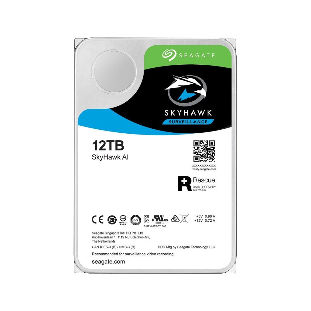 SEAGATE SKYHAWK AI, ST12000VE001, 3.5