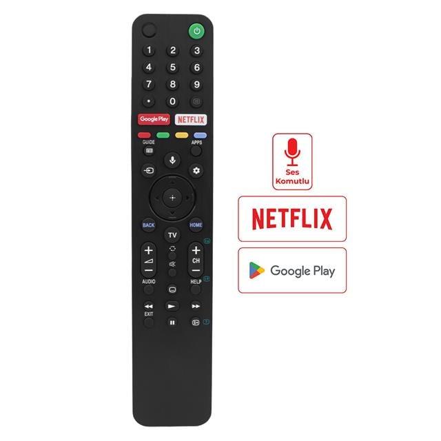 Sony RMF-TX500P Netflix-Google Play Tuşlu Ses Komutlu Lcd-Led Tv Kumanda