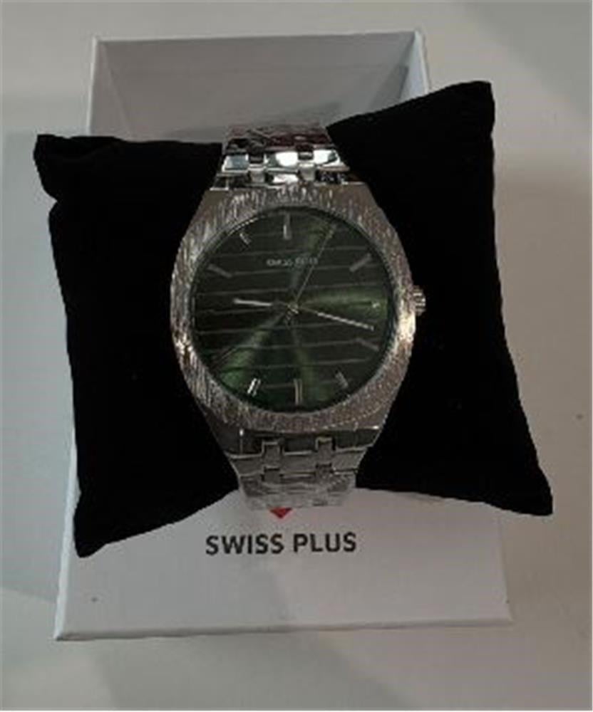 Swiss Plus Man Watch Basic Seri Model-5 ST2302AGP Green-Silver