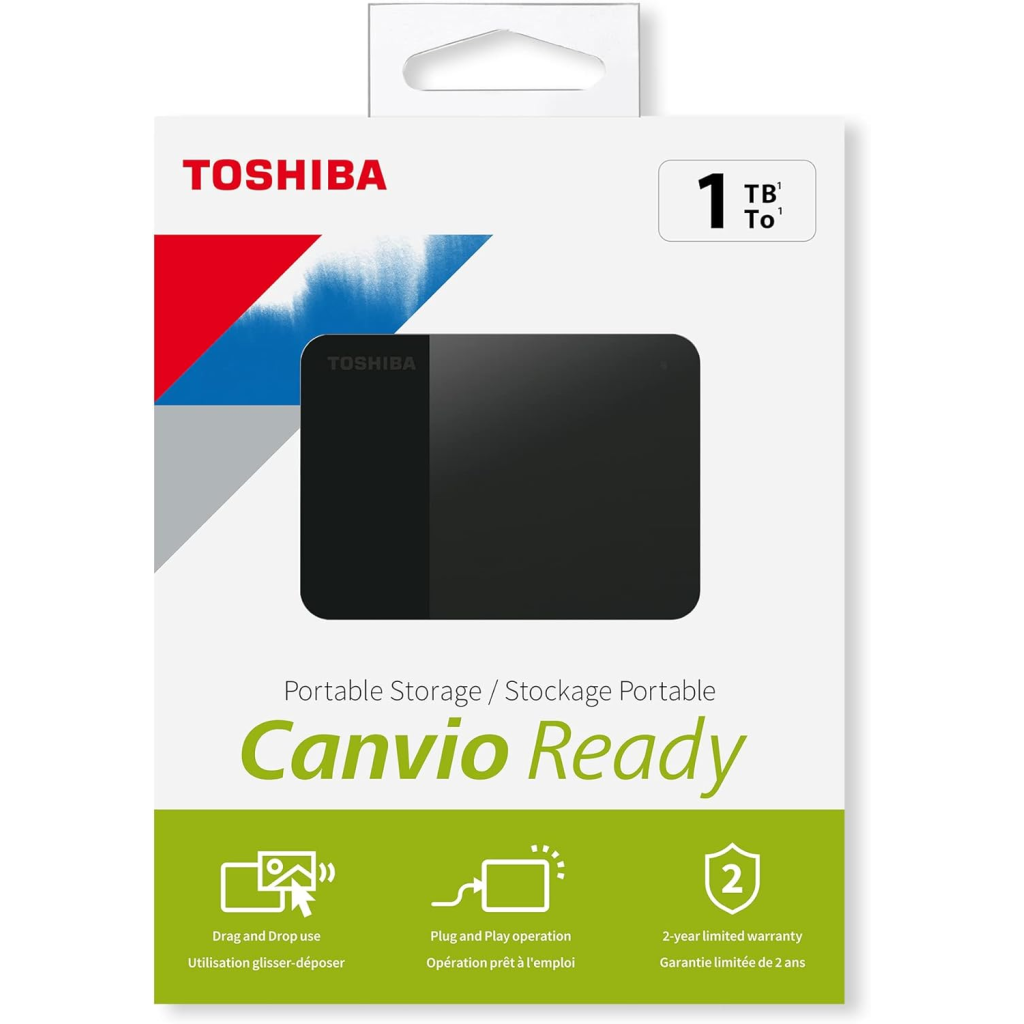 TOSHIBA HDTP310EK3AA, Canvio Ready, 1TB, 2.5