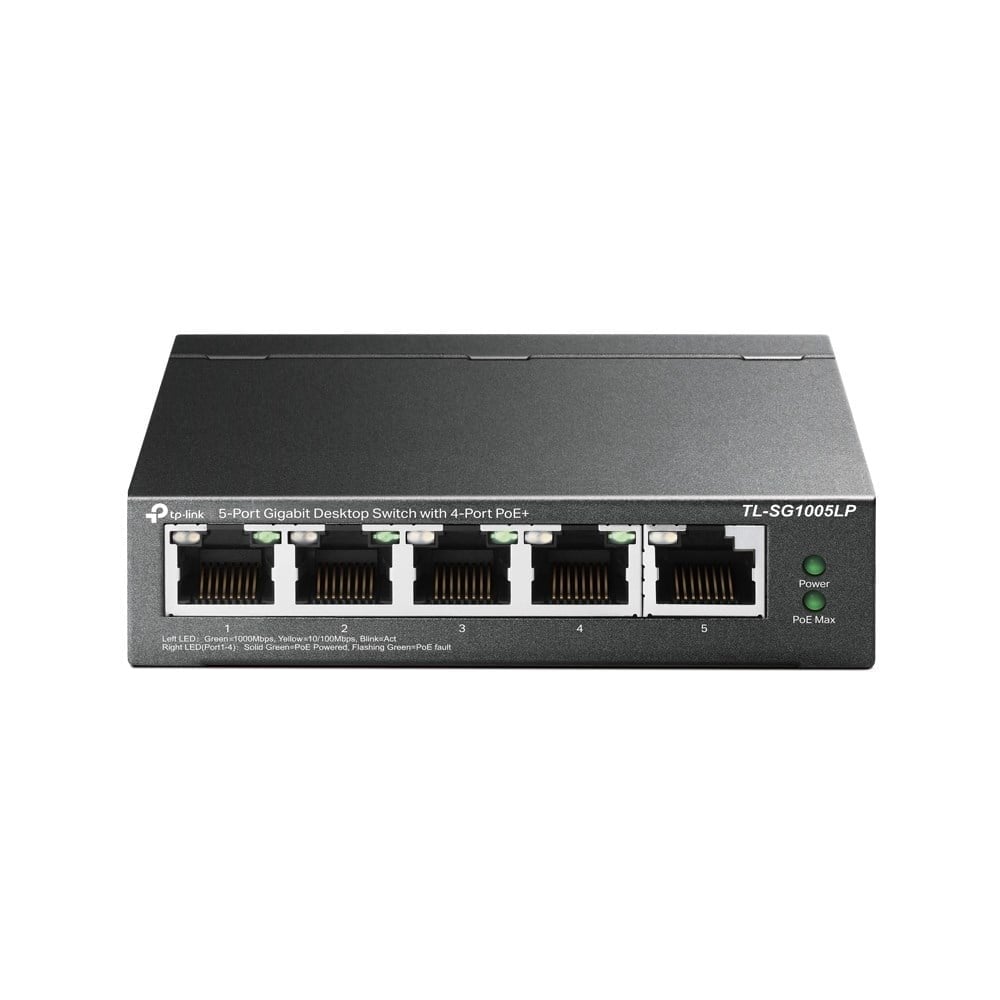 TP-LINK 4port PoE 40w Gigabit Switch TL-SG1005LP