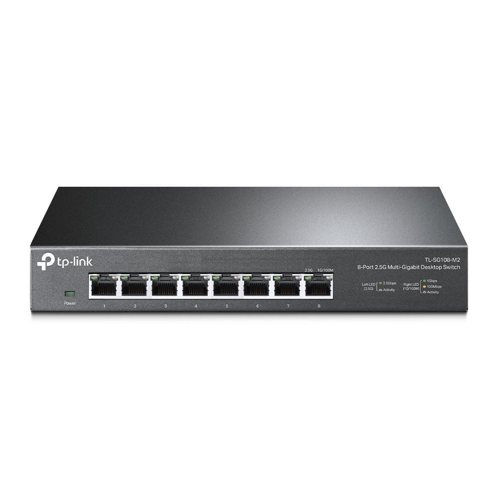 TP-LINK 8port 2.5GbE Yönetilemez Switch TL-SG108-M2