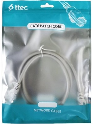 TTEC 1metre CAT6 Utp  KBL-PTCH-1MTG Gri Patch Kablo