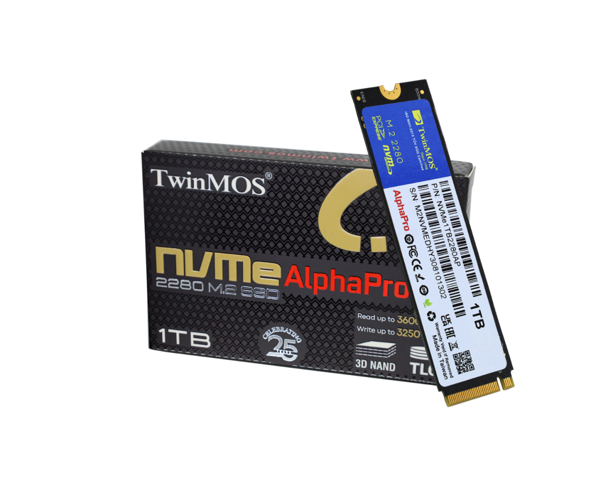 TWINMOS 1TB NVMe1TB2280AP 3600- 3250MB/s M2 NVME GEN3 Disk