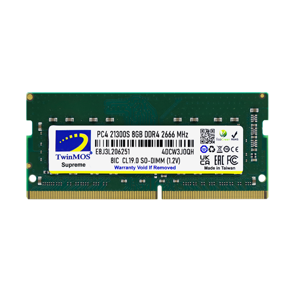 TwinMOS MDD48GB2666N, 8GB, DDR4, 2666MHz, 1.2V Notebook Ram