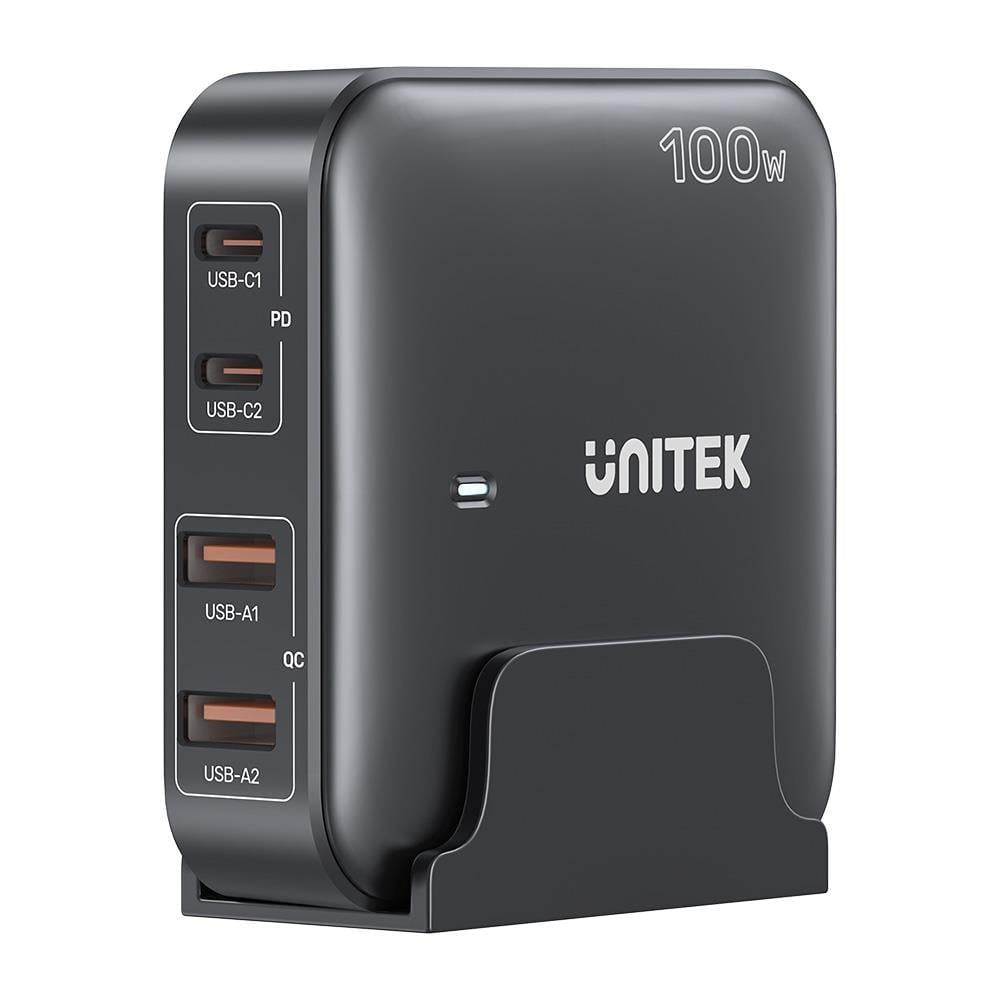 UNITEK 100W MASAÜSTÜ GAN ŞARJ İSTASYONU SİYAH (P1229ABK)