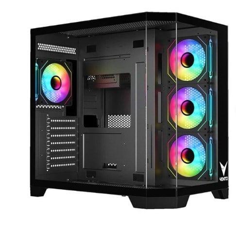 VENTO VG4204FA Panoramik Gaming EATX PC Kasası Siyah