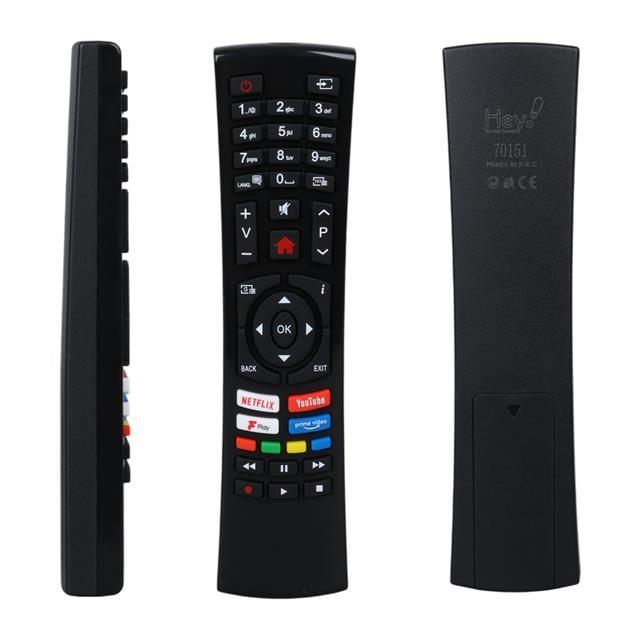 Vestel R/C 4391P Black Küçük Kalıp Fplay -Netflix - Youtube - Play Tuşlu Lcd Led Tv Kumanda