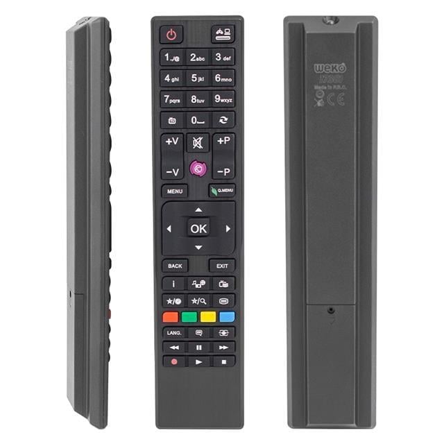 Vestel T1390 - 42PF7175 /  Seg RC4876 / Regal 32HA700 / Telefunken TFL49UHD31B Kare Göbek Mor Tuşlu Lcd Led Tv Kumanda