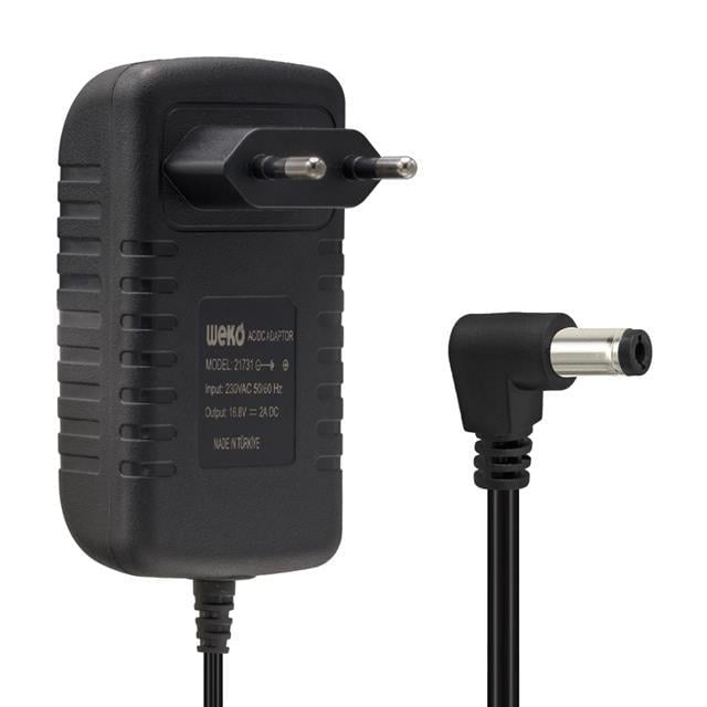 Weko 16.8 Volt - 2 Amper Ledli̇ Pri̇z Ti̇pi̇ 5.5*2.5  Uçlu Şarj Adaptörü