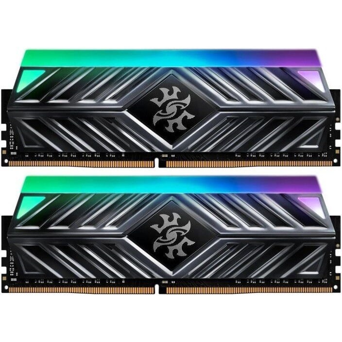 XPG 32GB (2X 16GB) DDR4 3600MHZ CL18 RGB DUAL KIT PC RAM / SPECTRIX D41 AX4U360016G18I-DT41