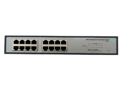 HPE OfficeConnect 1420 Series JH016A 16 Port 10/100/1000 Mbps Gigabit Switch 2. El | Outlet | Kutusuz | Sadece Cihaz