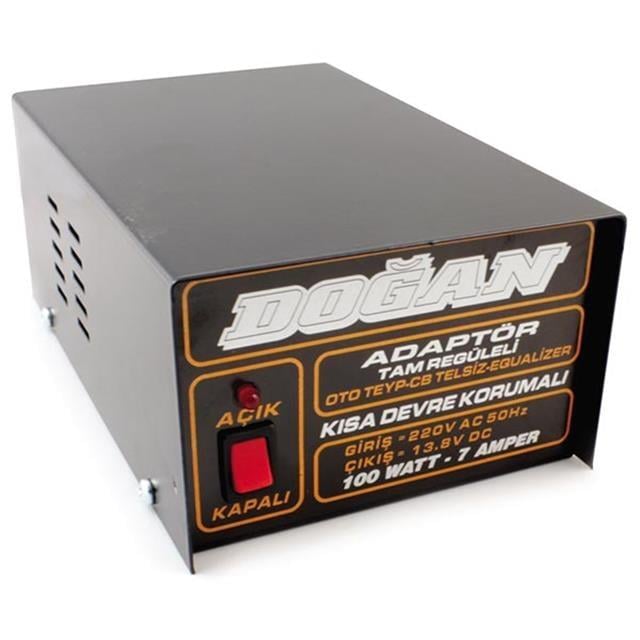 12 Volt 7 Amper Regüleli Adaptör Doğan
