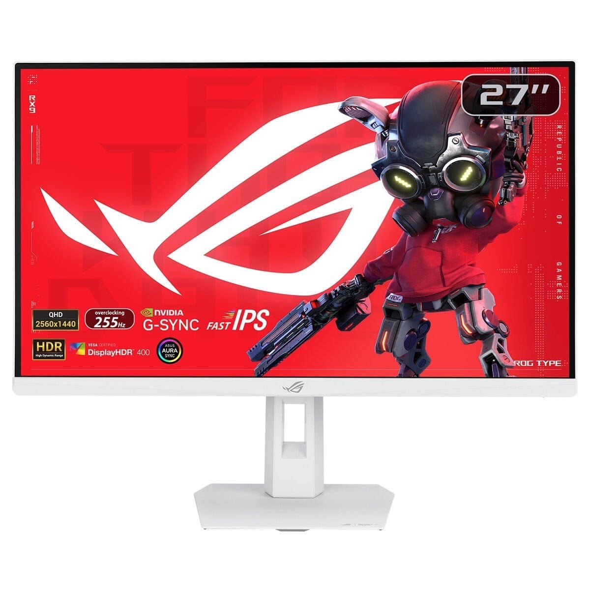 27 ASUS ROG STRIX XG27ACMES-W 0.3MS 255HZ FAST IPS 2K FREESYNC DP HDMI USB-C PİVOT