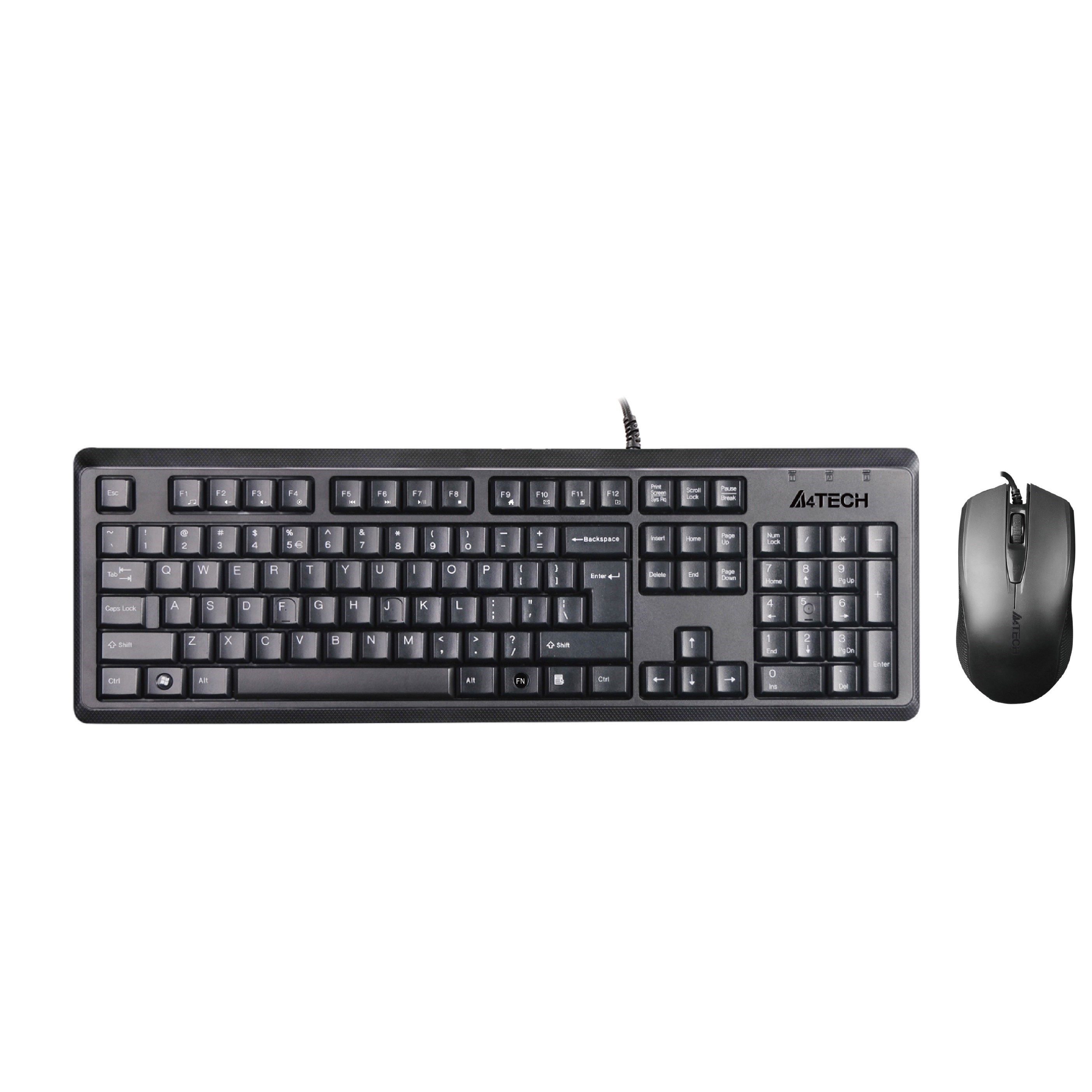 A4 TECH KR-9276 USB MULTİMEDYA SİYAH Q KLAVYE MOUSE