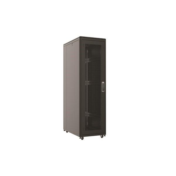 AGER 26U + 2li Fan 800x1000mm Dikili Tip Siyah Kabinet Vega AG-VB26U8010S1-BAAA-A-M1 Cam Kapak