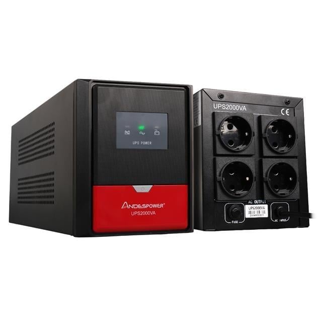 Andespower UPS2000VA 2000VA 12V9Ahx2 UPS Kesintisiz Güç Kaynağı Line - İnteraktif