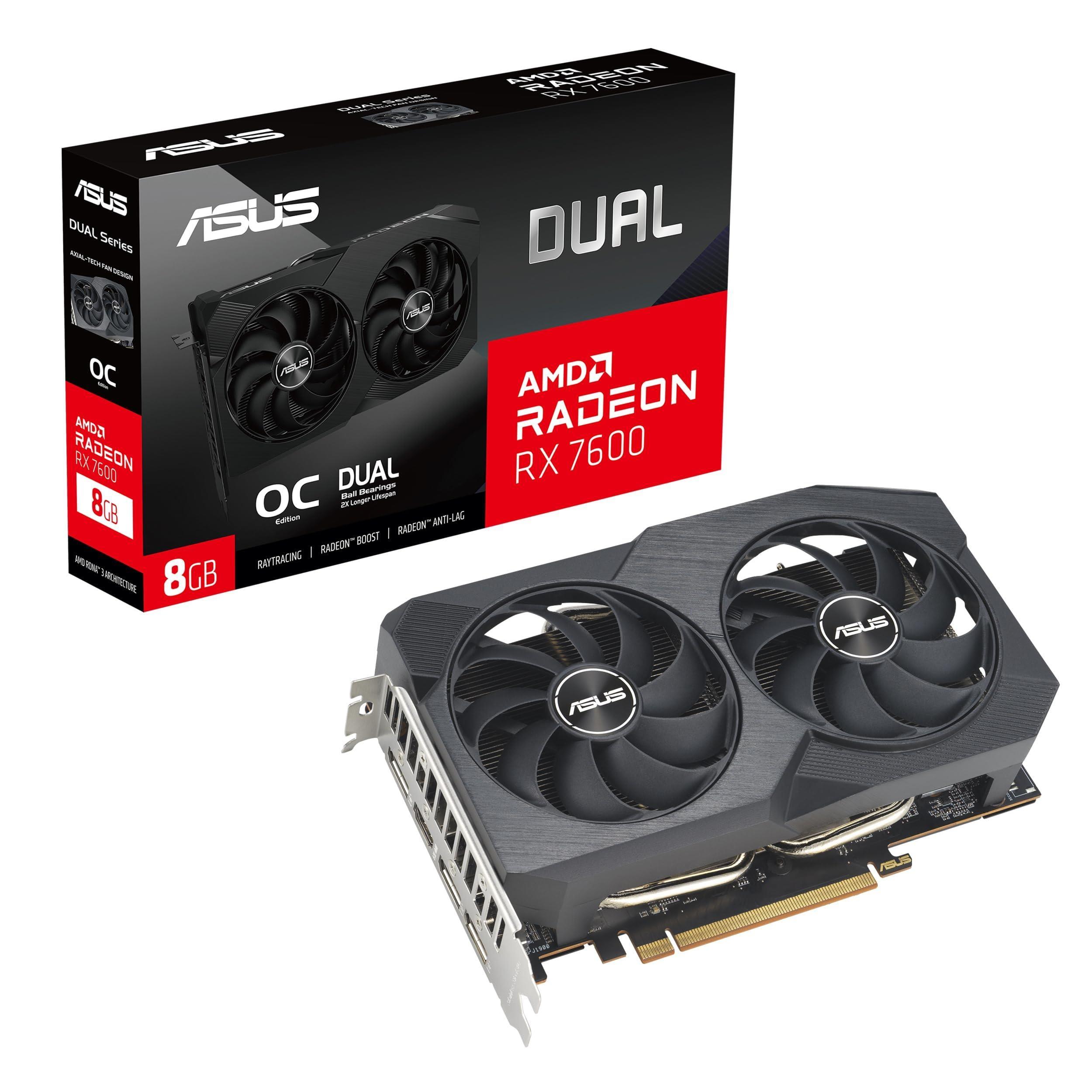ASUS DUAL-RX7600-O8G-EVO 8GB 128BIT VGA
