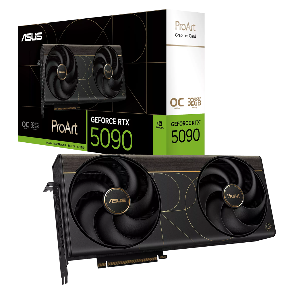 ASUS PROART-RTX5090-O32G, 32Gb, 512Bit, GDDR7, 1xHDMI, 2xDP, 1xType-C, GAMING Ekran Kartı