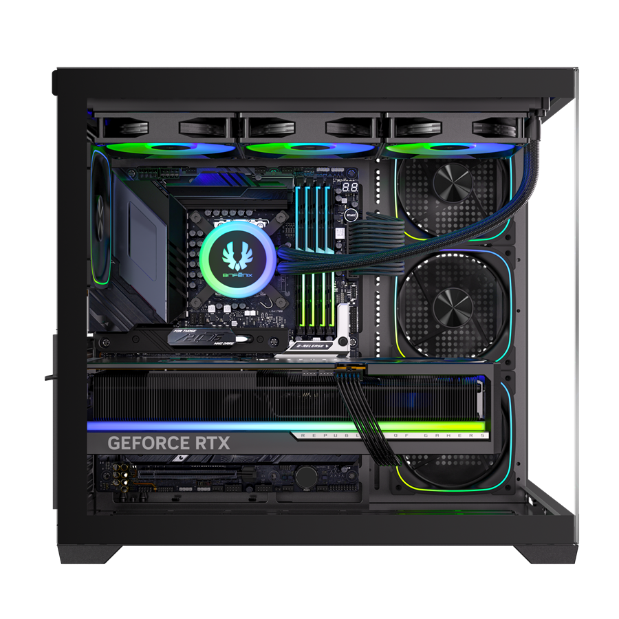 BITFENIX 750W 80+ BRONZE ZAAH BFC-ZAA75KKGKK-4A 4-ARGB Fanlı Gaming Mid-Tower PC Kasası