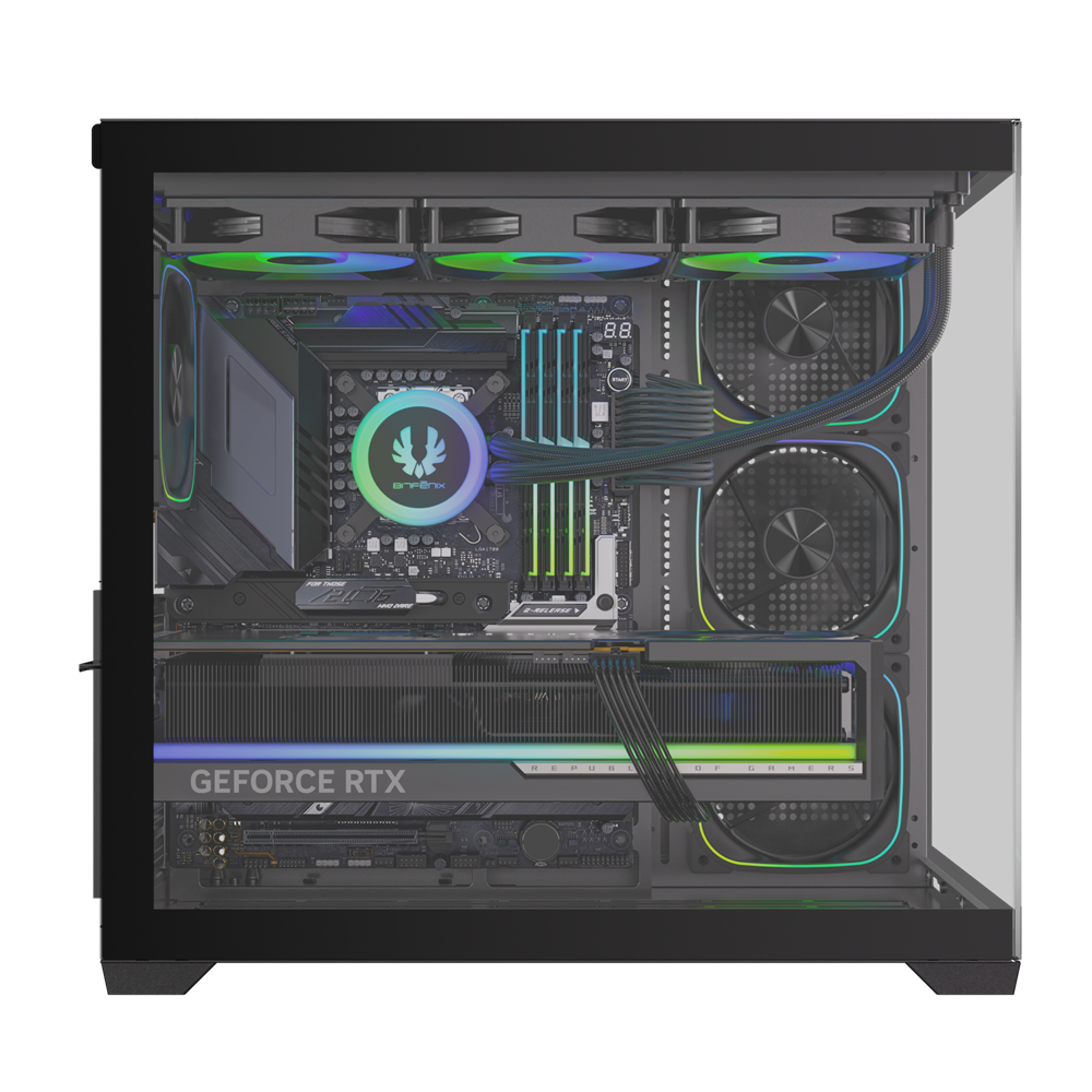BITFENIX 850W 80+ BRONZE LEO BFC-LEO85KKGKK-4A 4-ARGB Fanlı Gaming Mid-Tower PC Kasası