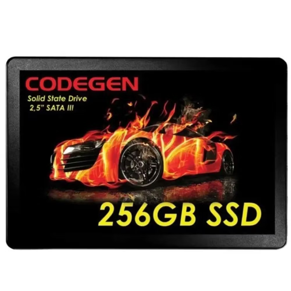 CODEGEN 256GB CDG-256GB-SSD25 560- 500MB/s SSD SATA-3 Disk