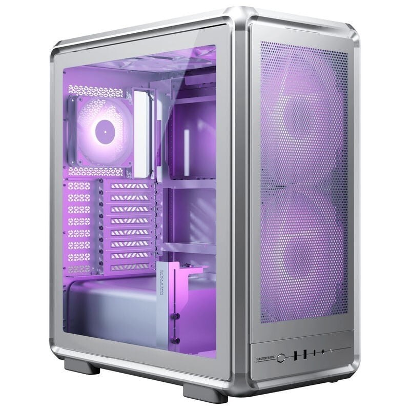 COOLERMASTER MASTERFRAME 500 MESH SILVER TG MF500M-SHNN-S01 2-20CM Fanlı Gaming EATX PC Kasası Gümüş