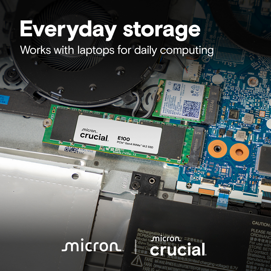 CRUCIAL 2TB E100 CT2000E100SSD8 5000-4500MB/s M2 NVME GEN4 Disk
