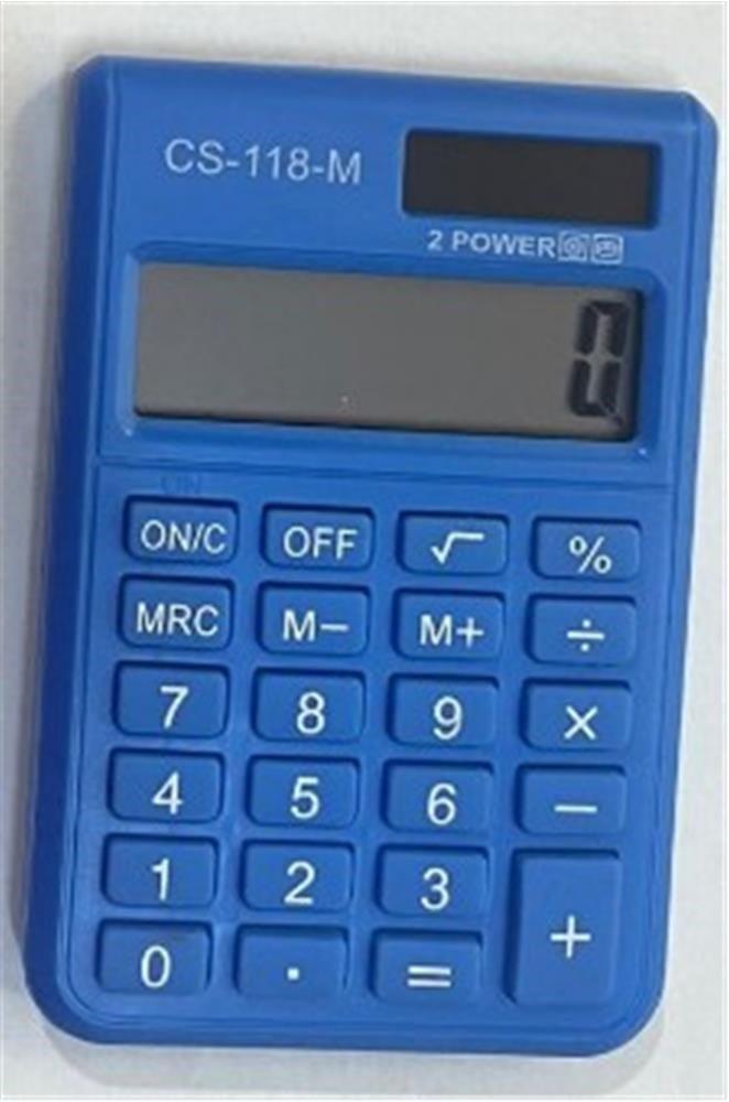 CSL CS-118-M Mavi 8 Hane Cep Tipi Hesap Makinesi
