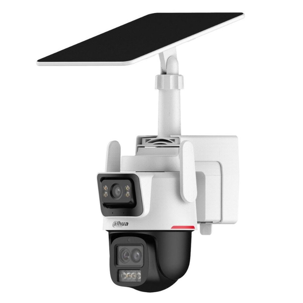 DAHUA  IPC-PTS2649C-3E3Z-4GB20, 2X 3Mpix, 2,8 Lens+3,6 Lens, WizColor, 50Mt Gece Görüşü, IP66,  Hybrid-zoom PT 4G Solar Ip Kamera