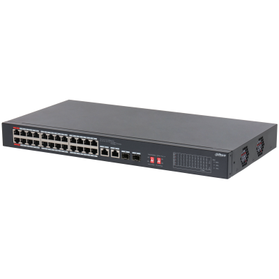 DAHUA 24port PoE 240w 2-SFP 2-Uplink 10/100 Yönetilemez Switch S3226-24ET-240